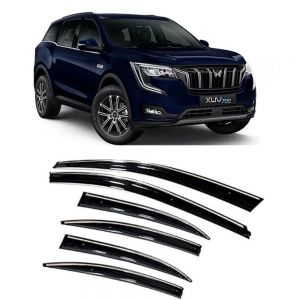 rain window door visor wind deflectors and sunshield protectors For XUV 700  - black 